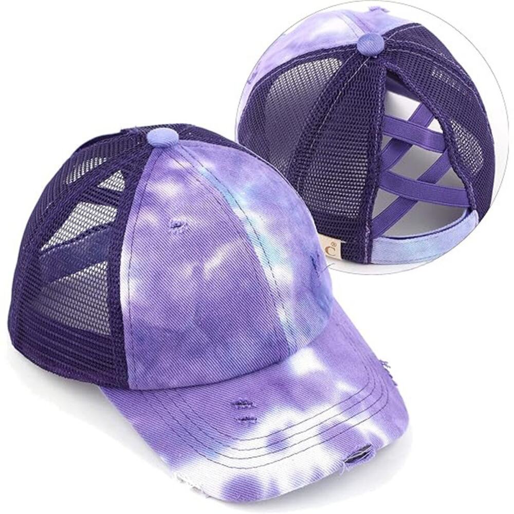 CC Kids Trucker Baseball Cap – Purple Tie-Dye – Ages 2–5